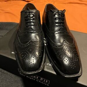 Black Leather Men's Dress Shoes